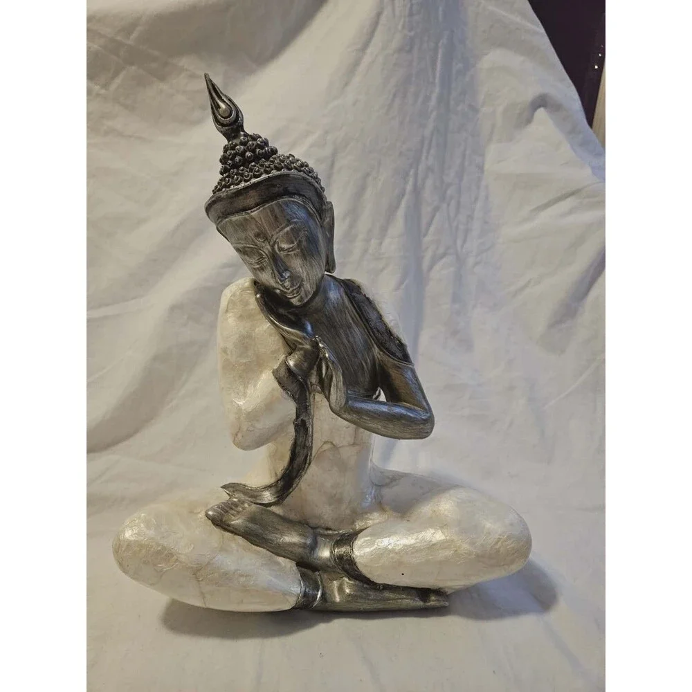 Thai-Style Praying Buddha Statue – Serene‎ Seated Meditation Figure (Resin)